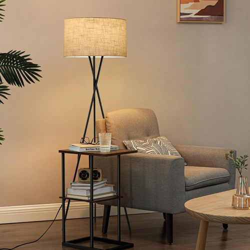 Sadie 60" Modern Tripod LED Floor Lamp + 9W Bulb (Energy Efficient/Eco-Friendly) - Picture 8 of 8