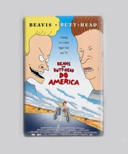 BEAVIS & BUTTHEAD DO AMERICA (1996) - 2"x3" MOVIE POSTER MAGNET (90s mike judge)