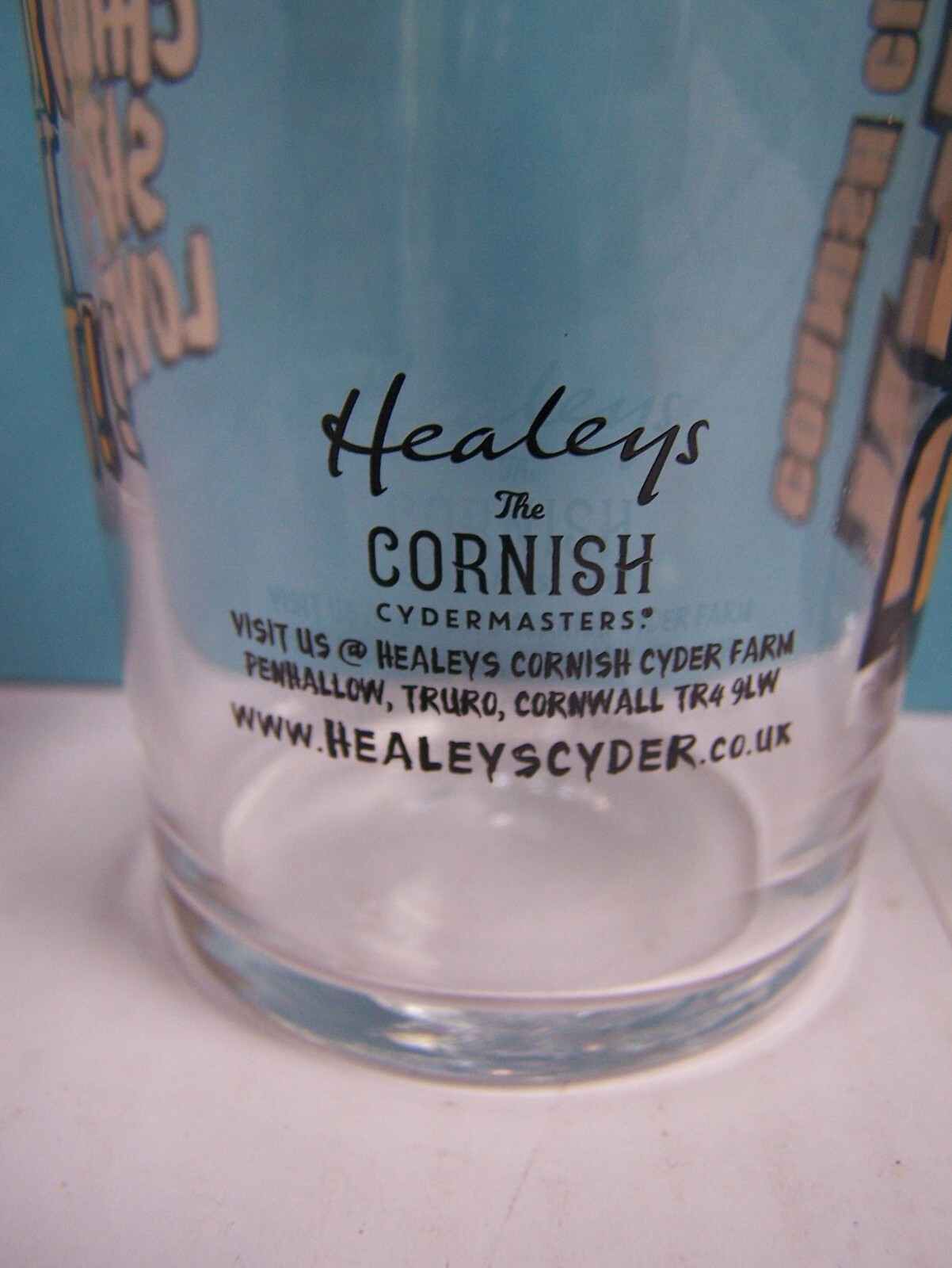 Cornish Rattler Pint Glass never used x2 cider eBay