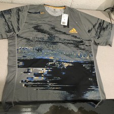 Adidas Men's NY Printed Tennis Crew Shirt DZ6217 Men's Medium