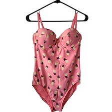 Kate Spade Women's Size S Cruise 2019 Pineapple One-Piece Swimsuit Pink
