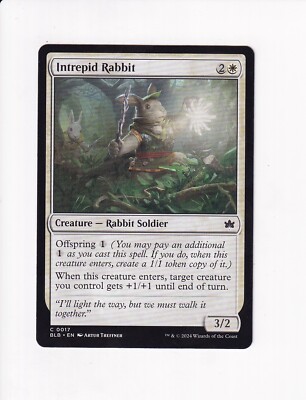 MAGIC THE GATHERING MTG BLOOMBURROW INTREPID RABBIT (#1)