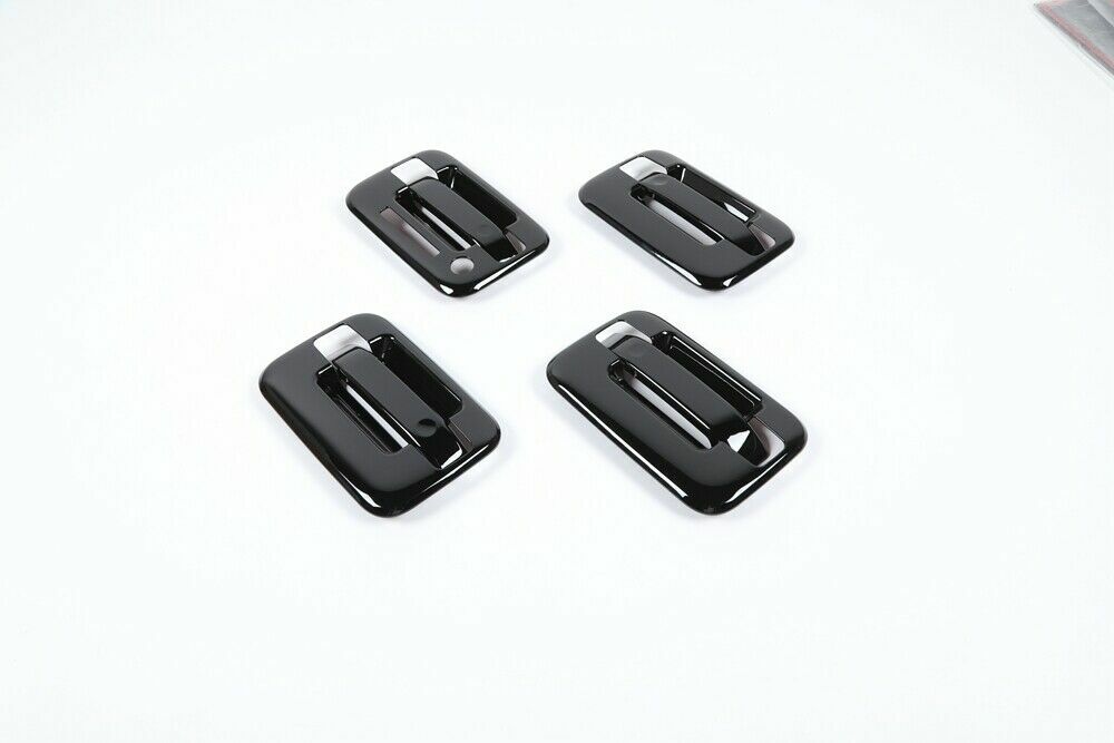 For 2009-2014 Ford F-150 Black Exterior Door Handle Bowl Decor Cover Trim Bezels