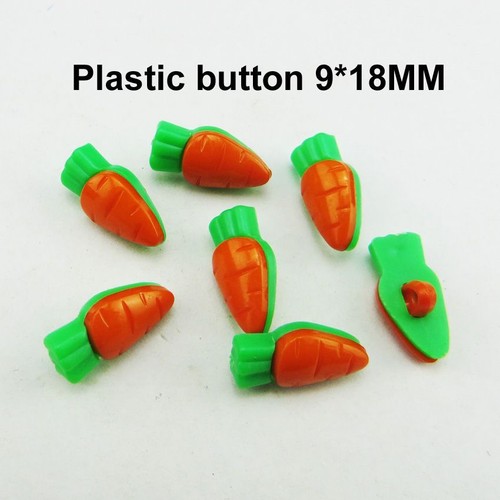 50Pcs Ball Buttons Dyed Plastic Button Kids Clothes Closure Craft Sewing Supply - Picture 4 of 13