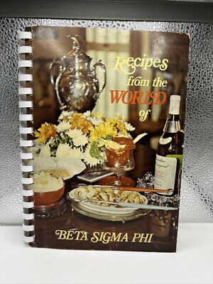 Vintage Beta Sigma Phi Cookbook Recipes From the World Spiral International