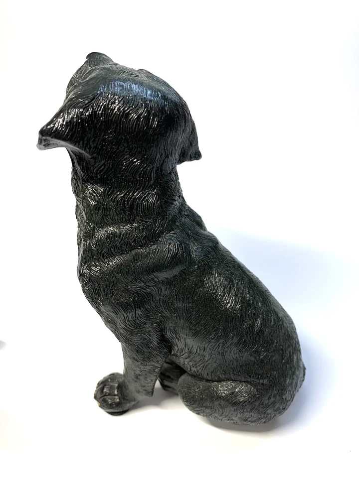 melannco black Labrador dogs resin bookends figurines 6.5”h - Image 3 of 4