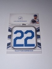 2022 Topps Series 1 - Jersey Number Medallion #JNM-CK Clayton Kershaw