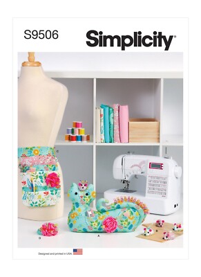 SIMPLICITY 9506 Nähen ORGANIZER ZUBEHÖR Schnittmuster Fähigkeit: EINFACH