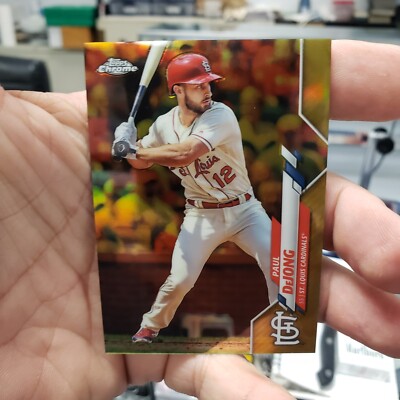 2020 Topps Chrome Gold Refractor Paul DeJong # 178 #ed 34/50