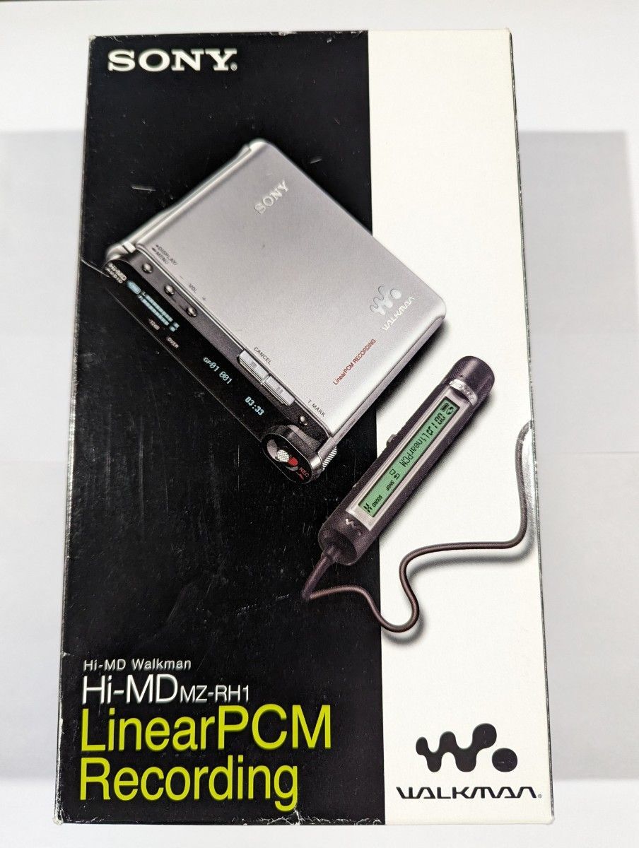 稀少 元箱付き SONY Hi-MD ウォークマン MZ-RH1 S
