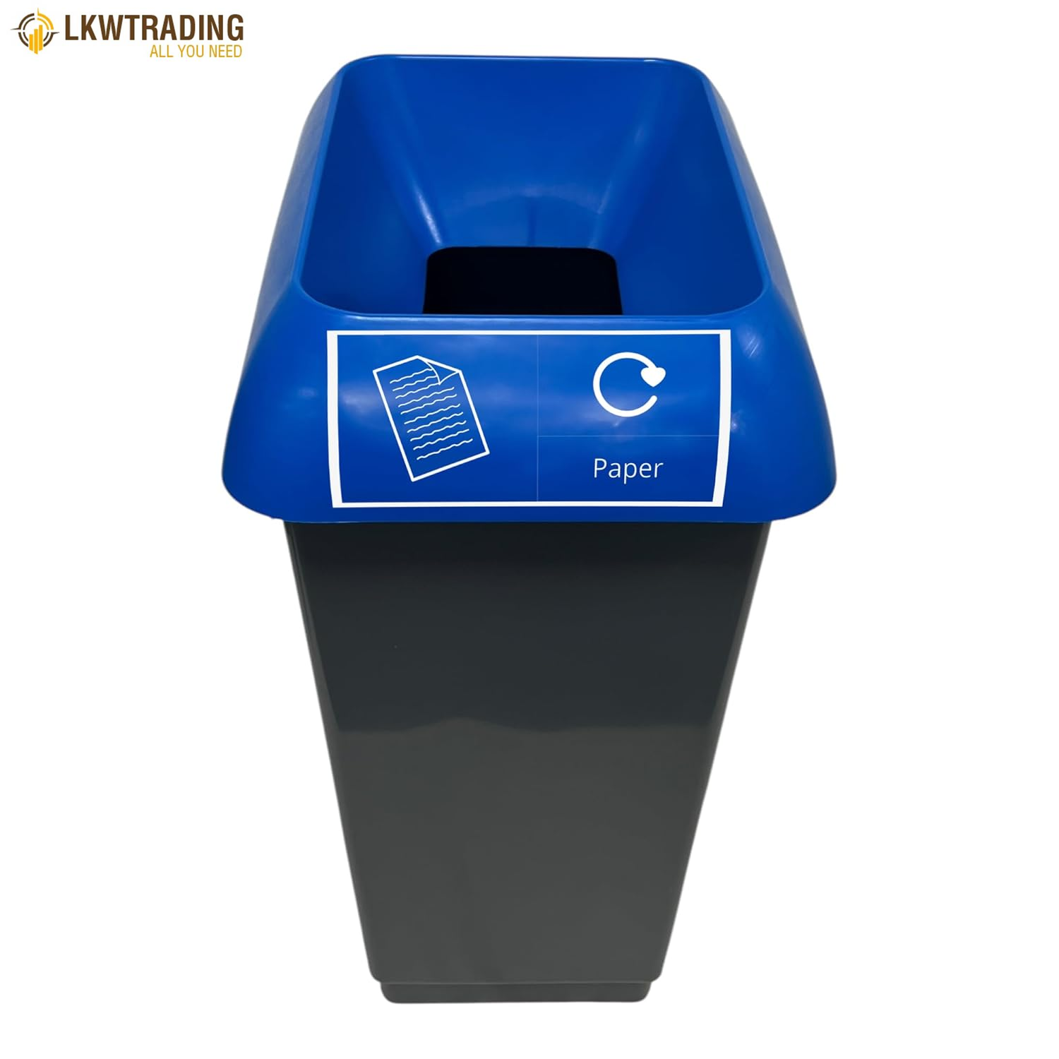 Chabrias 50 Litre Lime Green Lid & Food Waste Recycling Bin – UK Made 100% Recyc