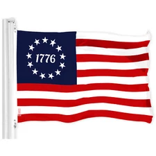 G128 Bennington 1776 Flag 3x5 Ft Printed 150D Polyester Historical Flag