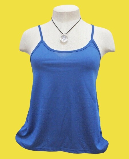 PurpleHanger Women's Slim Strappy Swing Vest Top – Royal Blue, Size XL (12-14)