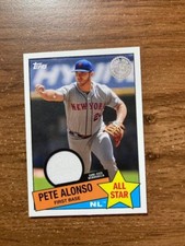 2020 Topps '85 Topps All Stars Relics #85ASRPA Pete Alonso 1985 jersey