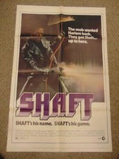 SHAFT 1971 RICHARD ROUNDTREE GORDON PARKS 27X41