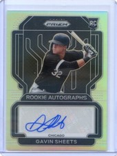 2022 PANINI PRIZM SILVER ROOKIE RC AUTO GAVIN SHEETS AUTOGRAPH WHITE SOX