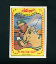 Rickey Henderson 1981 Kellogg's 3-D (HOF) Oakland A's #33 NM-MT