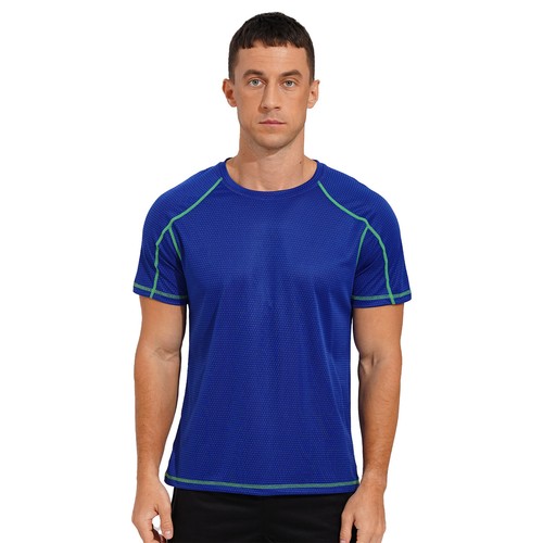 Hombres Atlético Deportes Correr Camiseta Mangas Cortas Baloncesto Activo Secado Rápido - Imagen 58 de 85