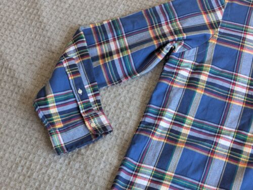 Polo Ralph Lauren camicia uomo XXL blu vestibilità classica performance flanella sport pony - Foto 3 di 13