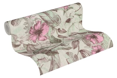 Brewster Home Fashions A.S. Creation Kailano Pastel Botanical Wallpaper, 21-i...