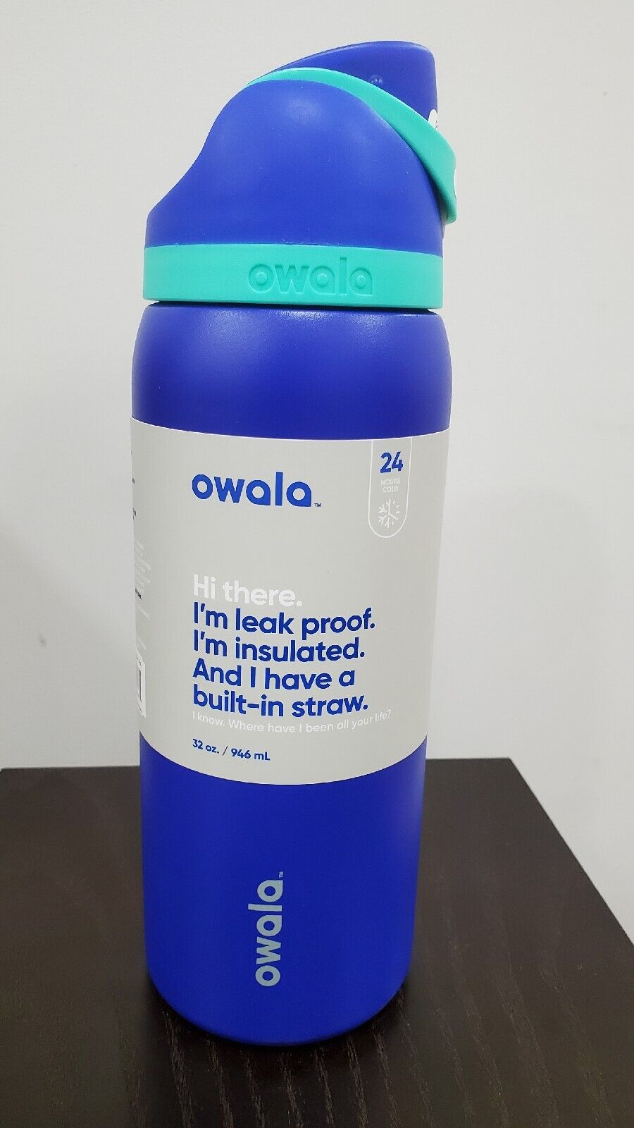 Owala FreeSip 32-oz Stainless Steel Smooshed Blueberry 