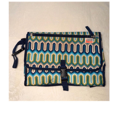 Skip Hop Jonathan Adler Portable Wipeable baby Changing Pad Blue Green