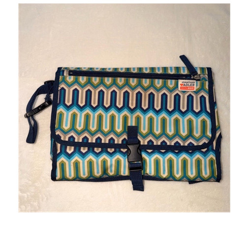 Skip Hop Jonathan Adler Portable Wipeable baby Changing Pad Blue Green