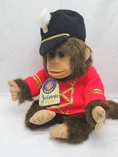 Vintage Julious Hosung Monkey Hand Puppet Royal Guard Plush Animal 1994 14"