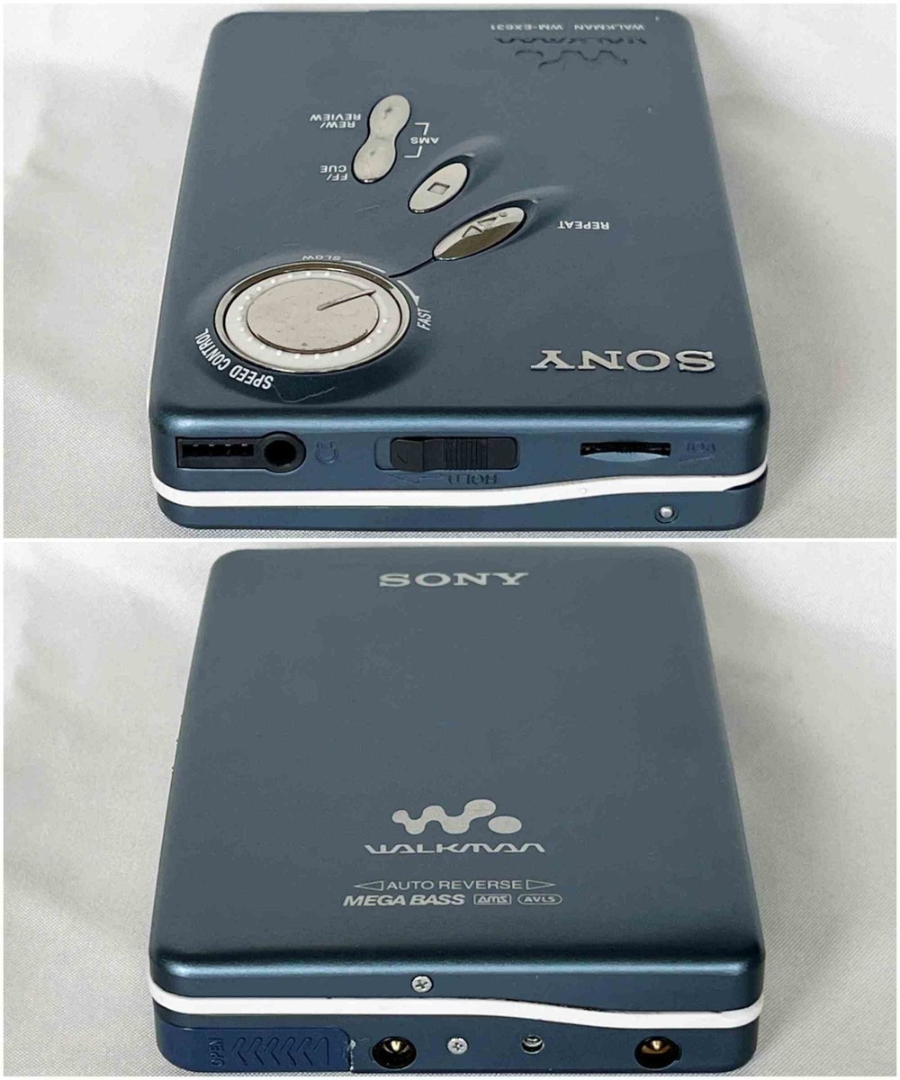 SONY WM-EX631 Navy 2002 Walkman Vintage Cassette Player