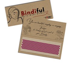 Hot Pink Velvet Round Bindis for Women - 4mm Pack of 1 - Bindiful