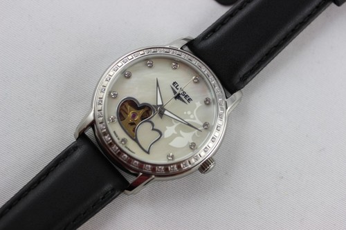 ELYSEE Monrose orologio da donna automatico bilanciere aperto fondo in vetro 36 mm 11000 - Foto 4 di 21
