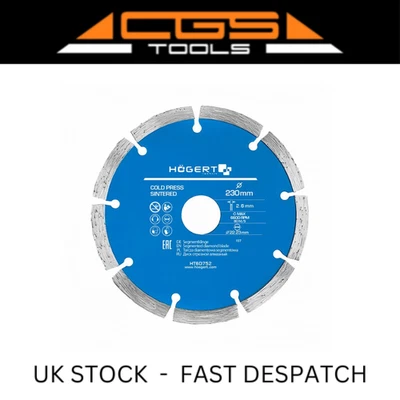 Hogert 115/125/230mm Segmented Diamond Blade - Image 1 of 4