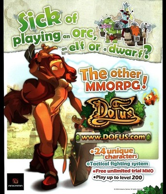 Dofus Ankama MMORPG Video Game Magazine Ad Print Fantasy Art 2009