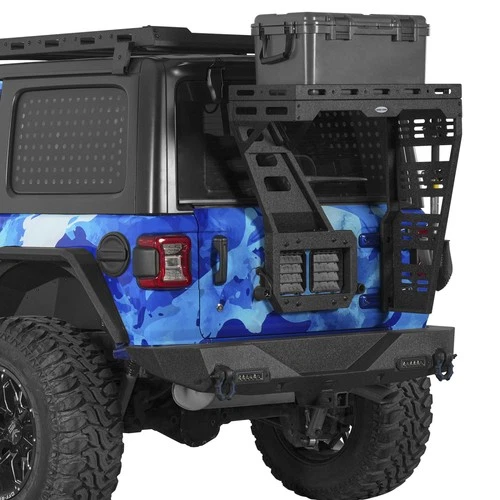 Tailgate Basket Rear Storage Cargo Roof Rack Steel Fit Jeep Wrangler JL 18-2025