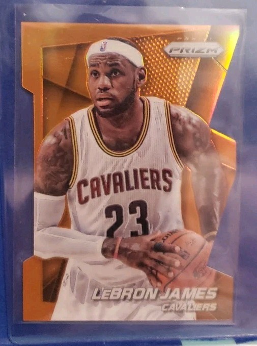 2014-15 Panini Prizm LeBron James Orange Die Cut 041/139  #48