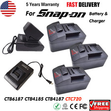 For Snap on CTB8185 Battery 18V 4Ah CTB8187 CTB7185 CT7850 CTC720 CT9075 Charger