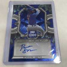 2023 Panini Elite Extra Edition Hidden Gem Blue AUTO/Signature Dandre Smith