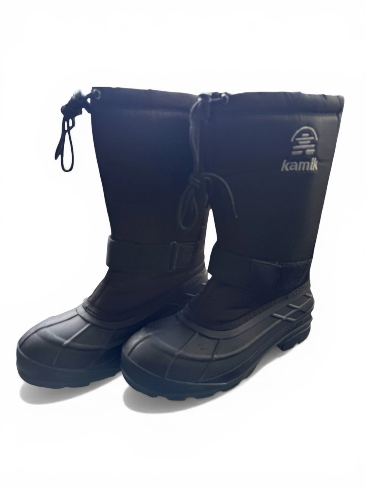 Kamik Men's Black Waterproof Insulated Mid-Calf Snow Boots Drawstring Closure
Opens in a new window