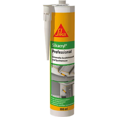 12 x Sika Sikacryl  Professional Acryl weiss 300 ml - Dichtstoff & Spachtelmasse