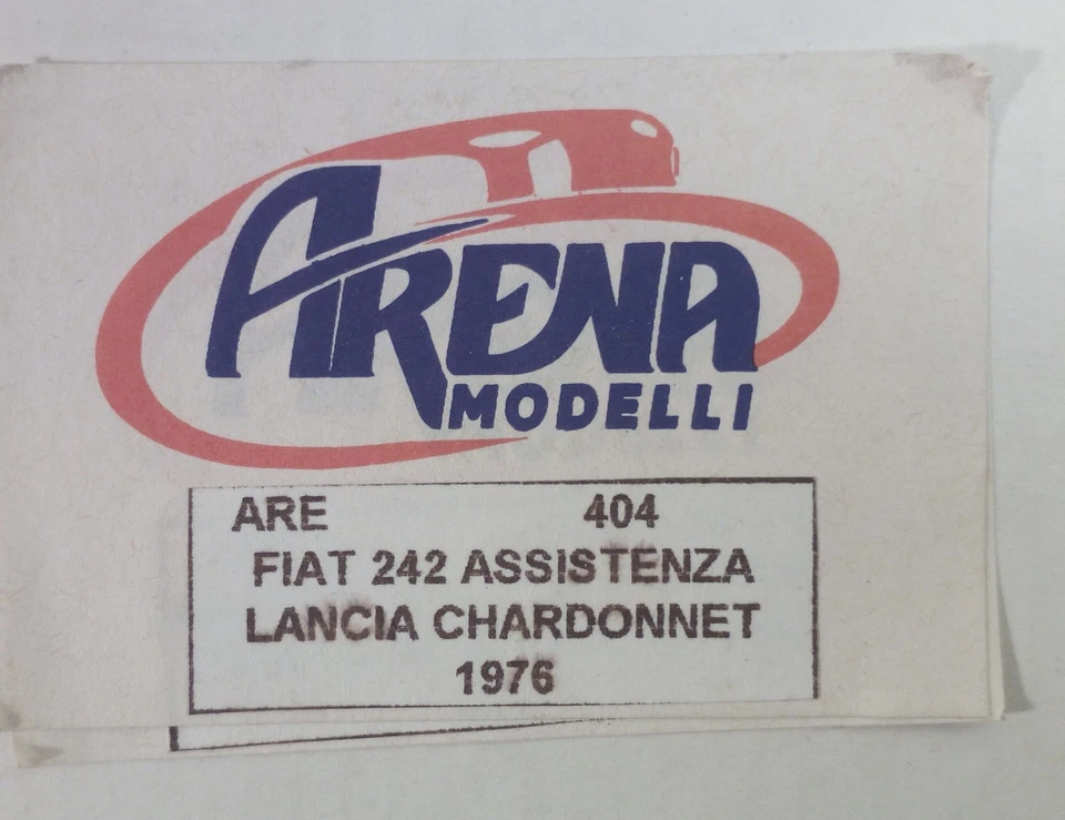 1-43 Fiat 242 CHARDONNET Assistenza Rally 1976 resin kit Arena 404 - Immagine 4 di 4