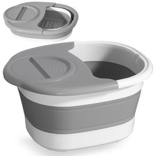 Collapsible Foot Bath Basin, Portable Foot Soak Tub Collapsible Spa Bucket fo...