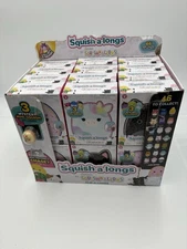 Squish A Longs Storage Clip + 3 Mystery Mini Squish + Ring Accessory - Blind Box