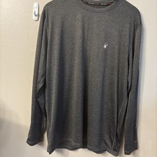 SPYDER Swim Surf Sand Sun Gray Long Sleeve Rash Guard Men's Medium