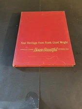 RARE FRANK LLOYD WRIGHT SPECIAL ISSUE HOUSE BEAUTIFUL MAGAZINE 1959 HARDCOVER