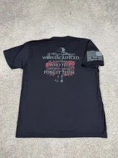 Til Valhalla Project Shirt Mens Extra Large Black Who Sacrificed TVP Military
