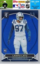2024 Panini Totally Certified #156 Laiatu Latu Mirror Platinum Blue #/149