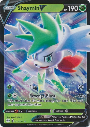 Holo Shaymin V 013/172 Ultra Rare SWSH09: Brilliant Stars