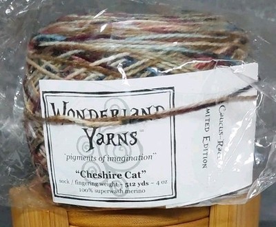 WONDERLAND YARNS Cheshire Cat Merino Yarn CAUCUS-RACE (Limited Edition) 512 Yds