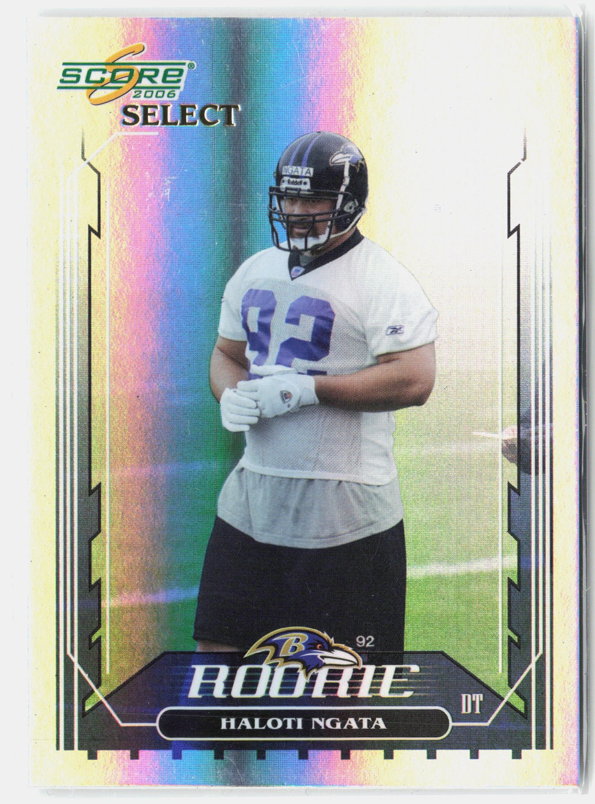 2006 Score Select #352 Haloti Ngata White jersey #/599