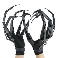 Halloween Articulated Fingers with Extension Nails  Gloves, Upgrade 3D Claw ...